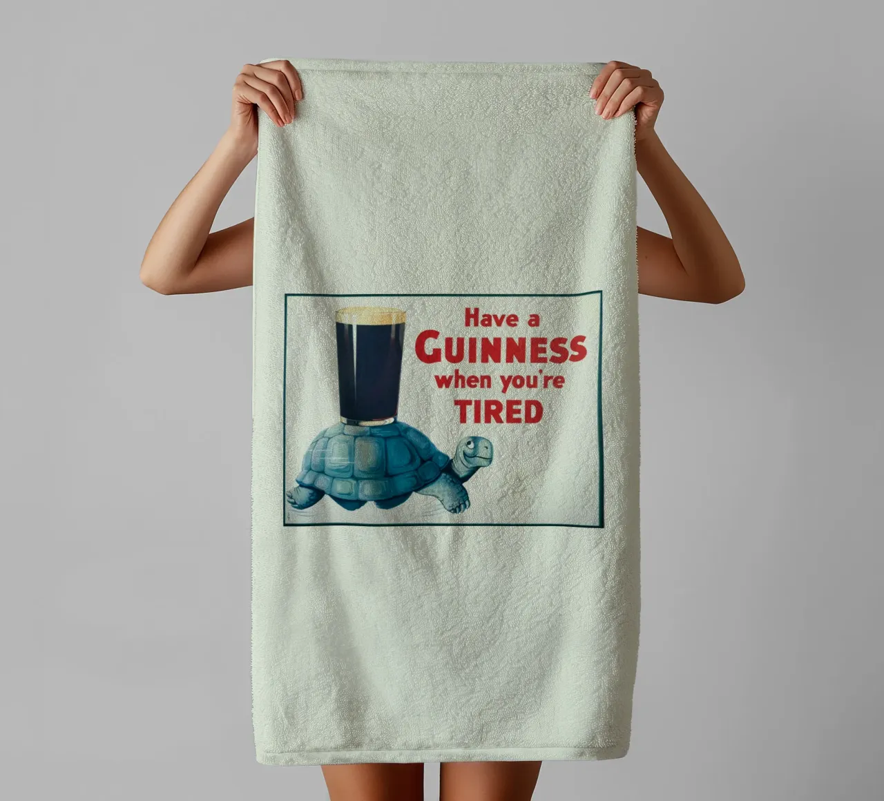 Turtle When You Are Tired towel by Maya Elliott