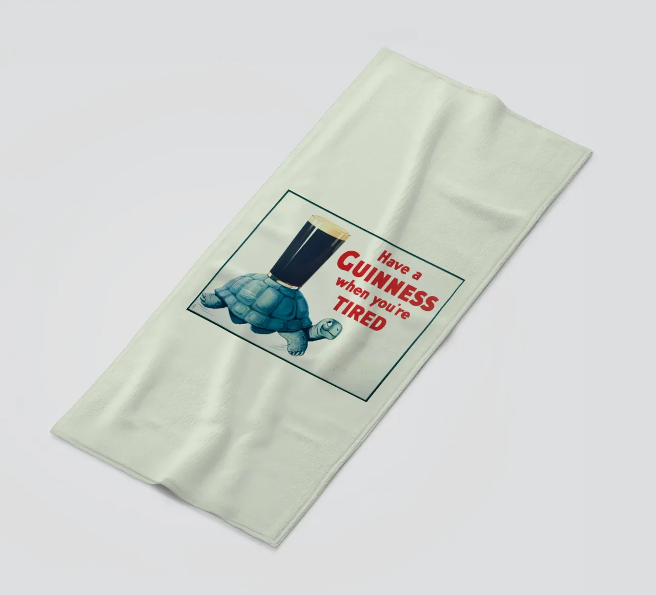 Turtle When You Are Tired beach towel by Maya Elliott
