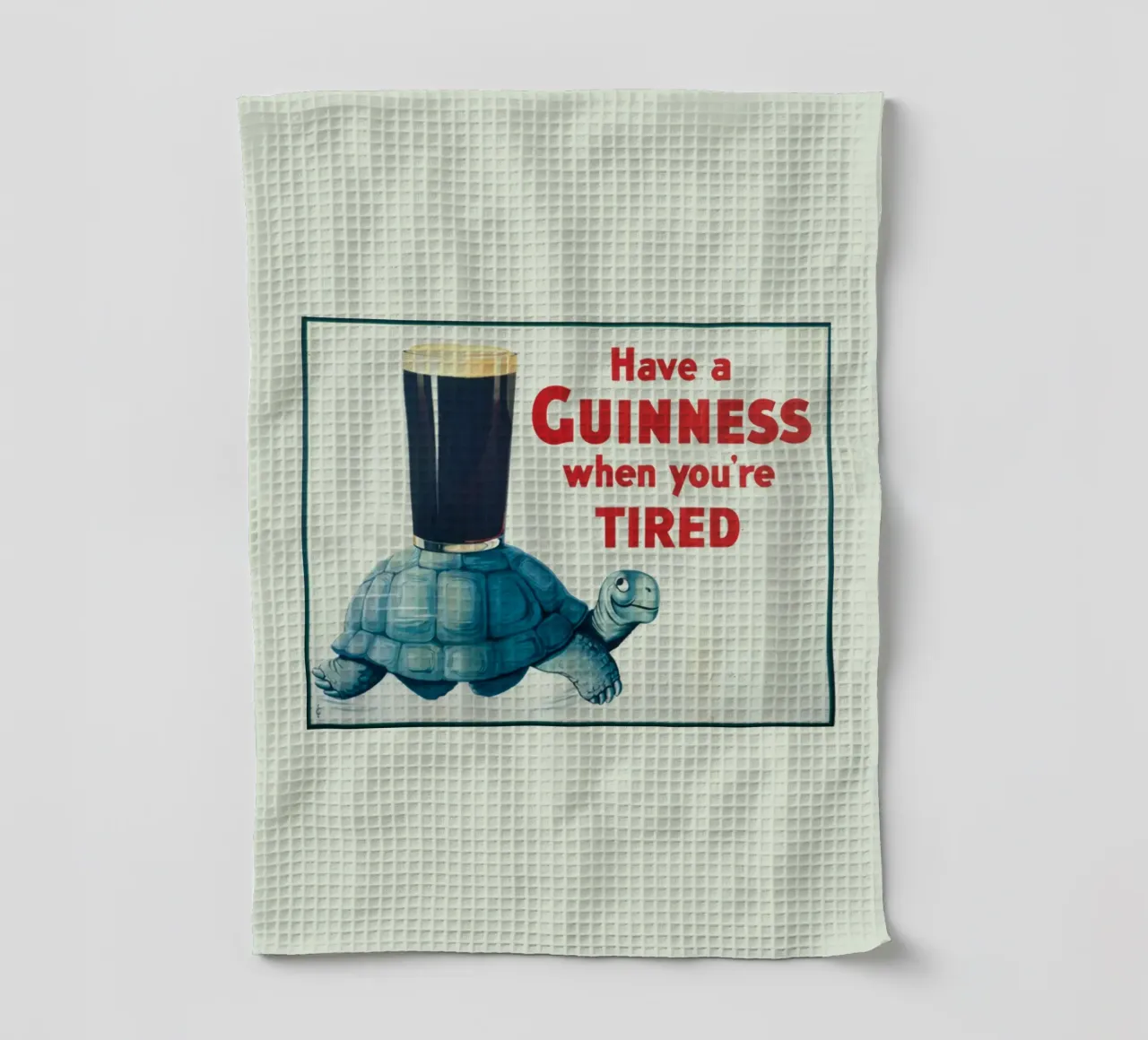 Turtle When You Are Tired tea towel by Maya Elliott
