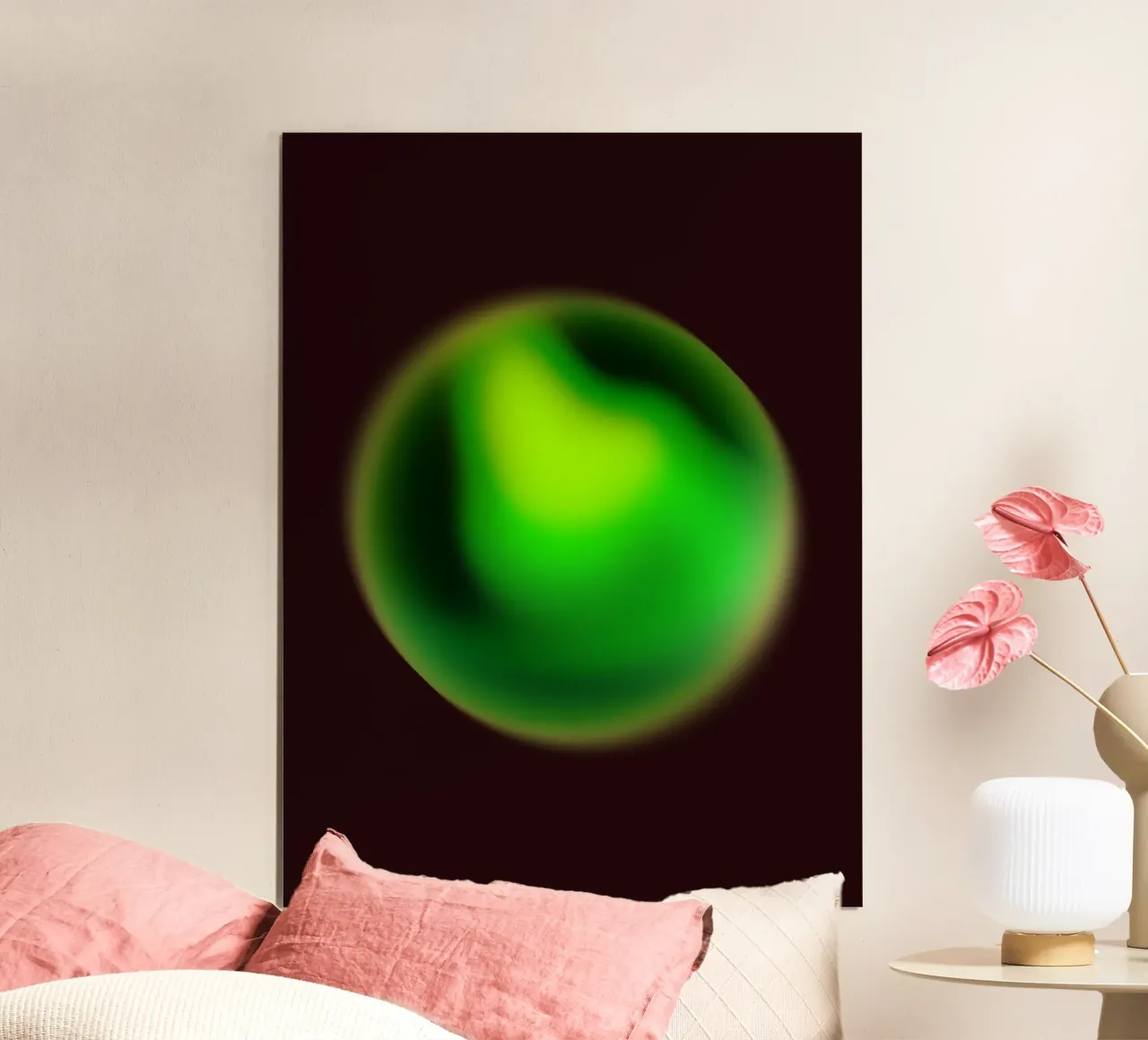 Spheres IV poster con telaio in alluminio da Galaxy Eyes