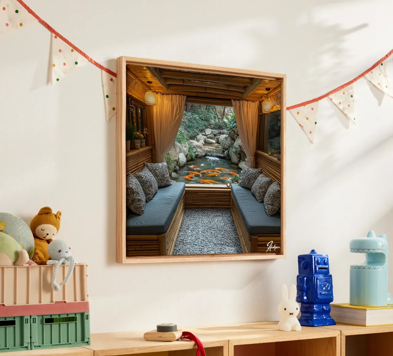 Bali Serenity Rituals tela con Cornice a cassetta da Wanderlust Vibes