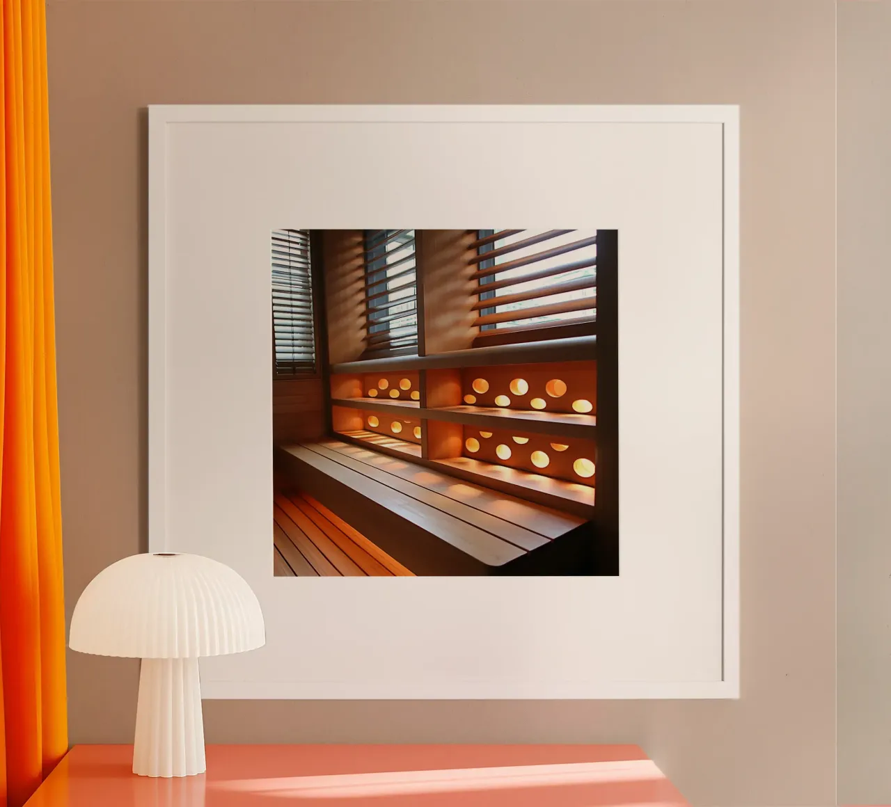 Bali Serenity Rituals poster con telaio in legno da Wanderlust Vibes