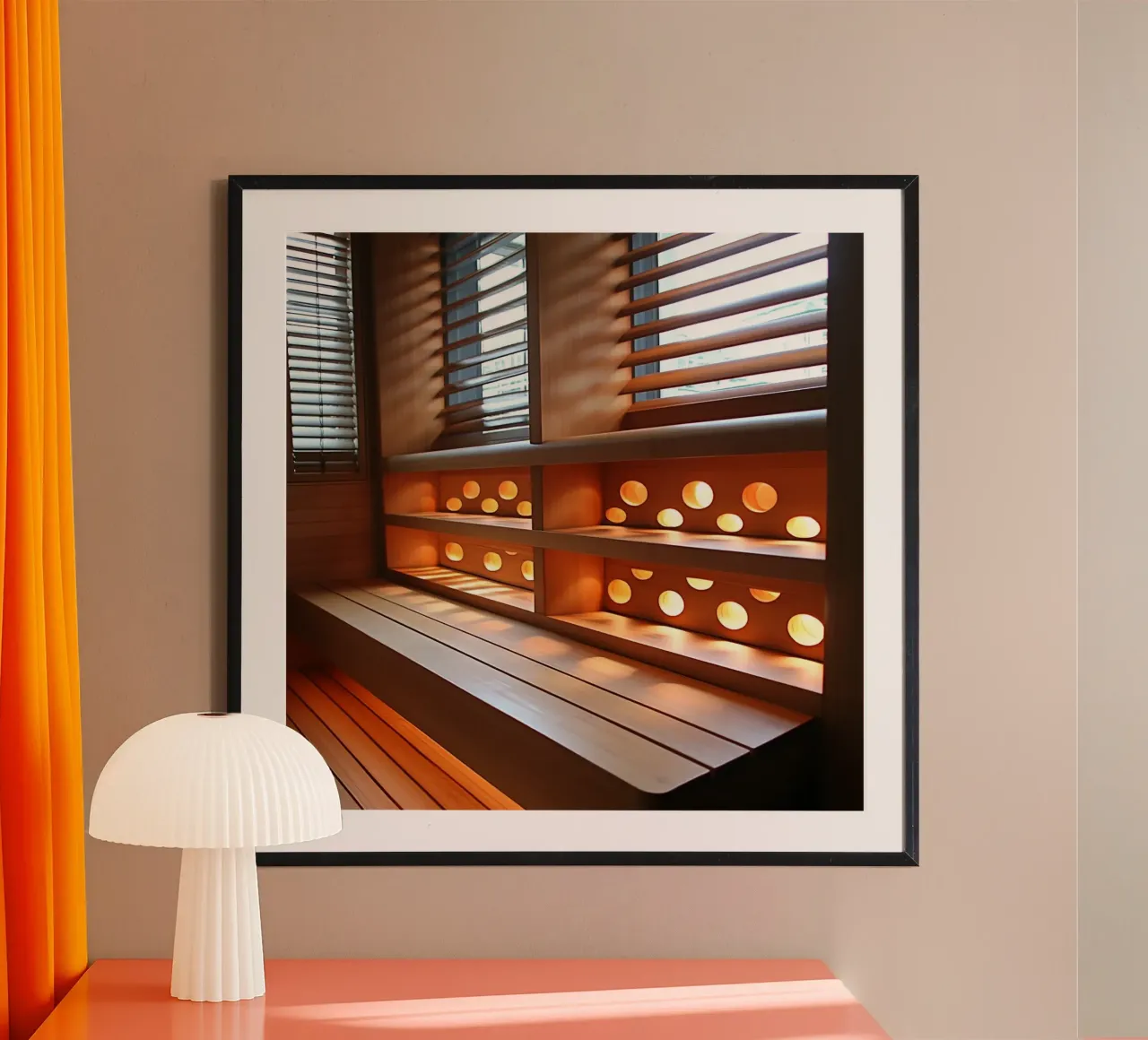 Bali Serenity Rituals poster con telaio in legno da Wanderlust Vibes