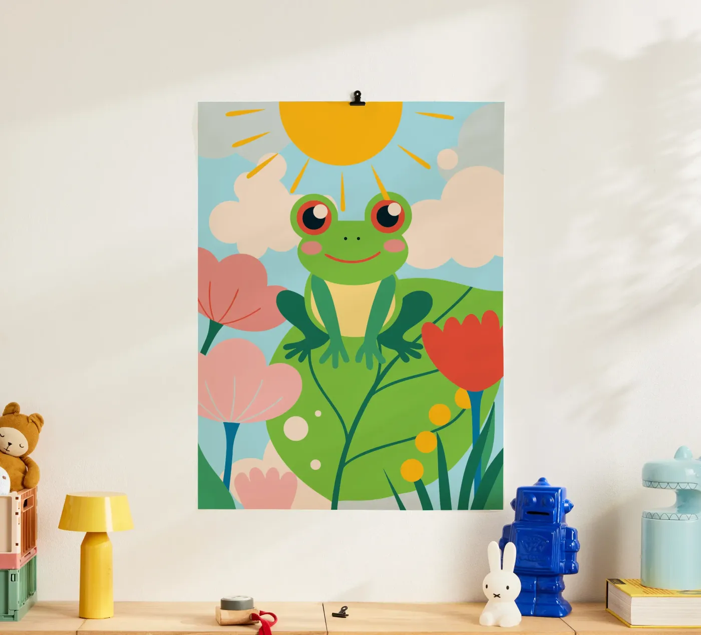 Frog on the Leaf poster by CUTE ANIMALS