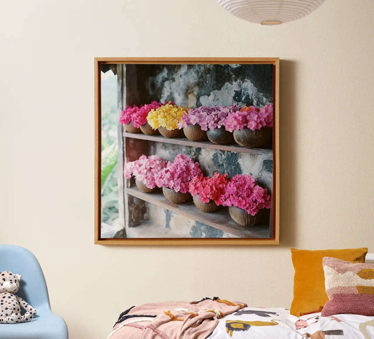 Bali Serenity Rituals tela con Cornice a cassetta da Wanderlust Vibes