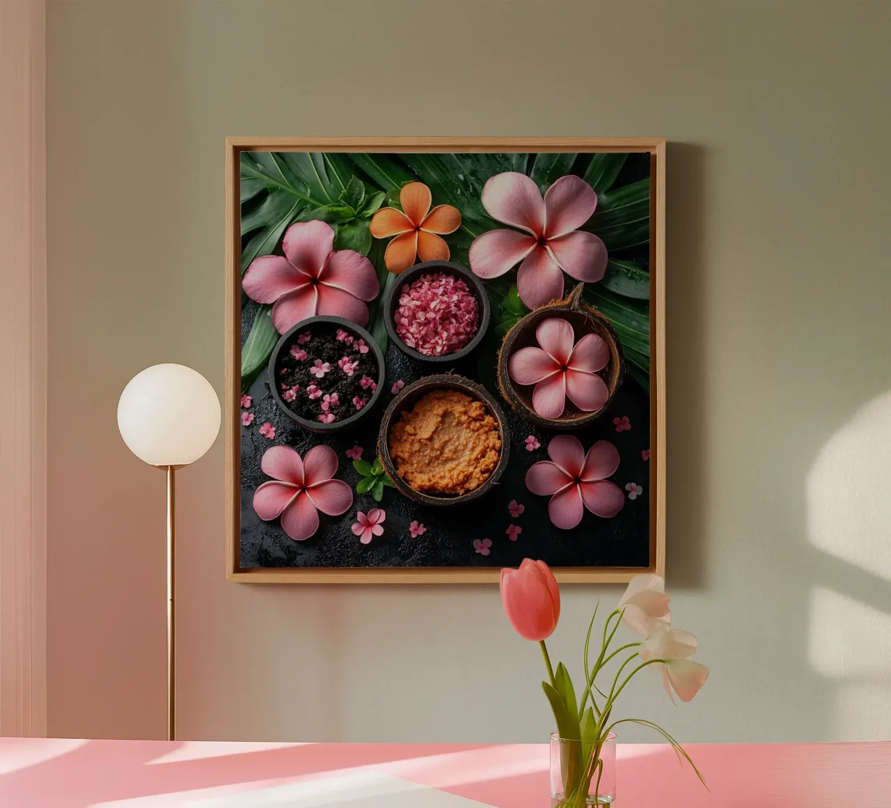 Bali sereniteitsrituelen canvas met Baklijst van Wanderlust Vibes