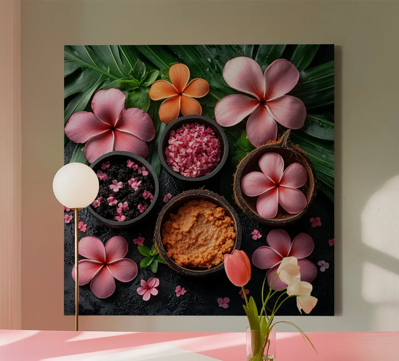 Bali sereniteitsrituelen canvas met Baklijst van Wanderlust Vibes