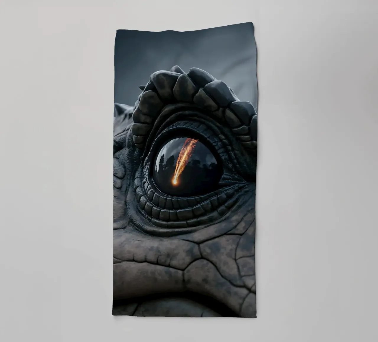 A dinosaur's view of the apocalypse towel by Plain Thoughts