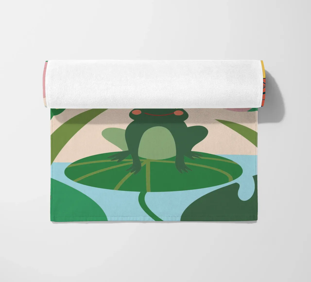 Rana e farfalla telo mare da CUTE ANIMALS