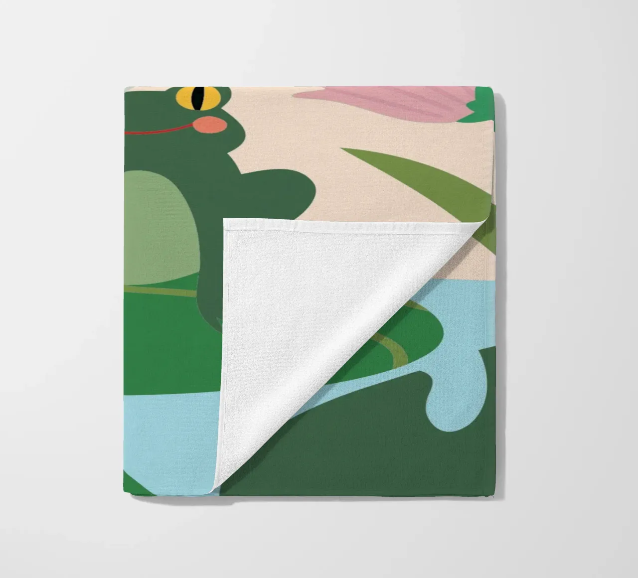 Rana e farfalla telo mare da CUTE ANIMALS