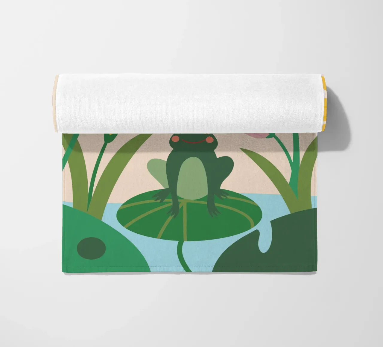 Rana e farfalla telo mare da CUTE ANIMALS