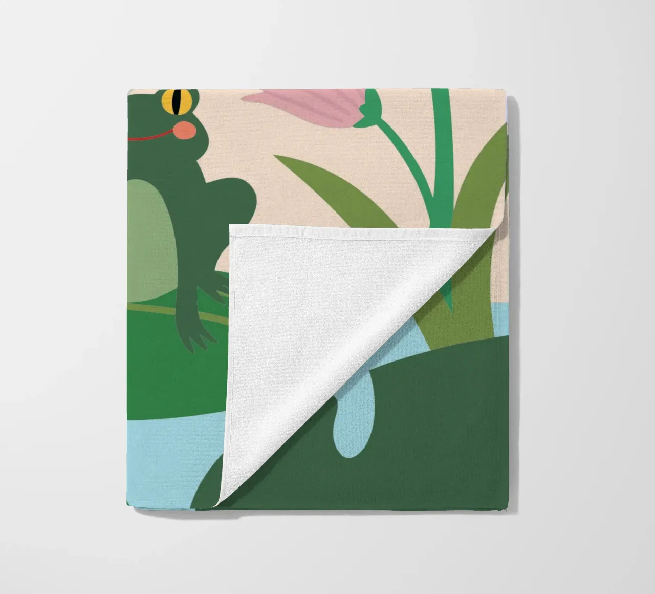 Rana e farfalla telo mare da CUTE ANIMALS