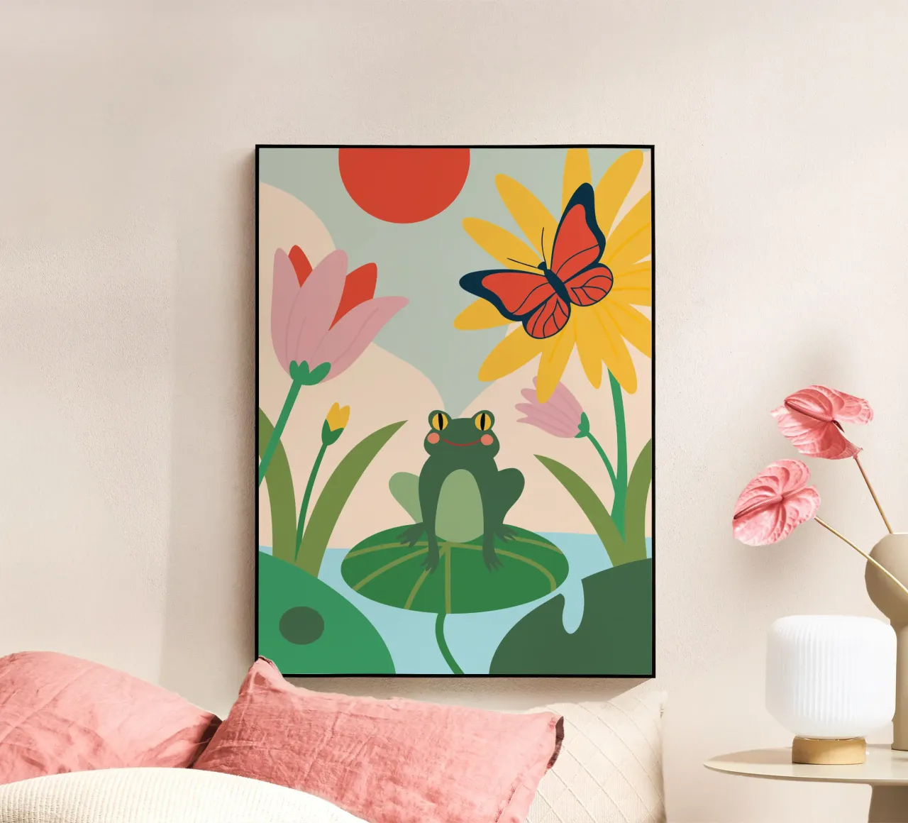 Rana e farfalla plexiglass da CUTE ANIMALS