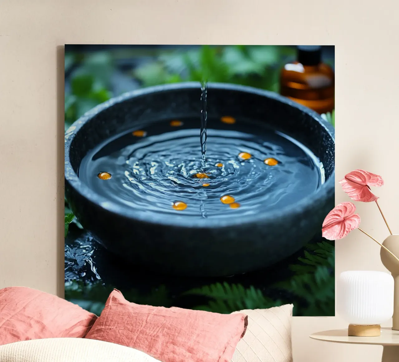 Bali sereniteitsrituelen canvas met Baklijst van Wanderlust Vibes
