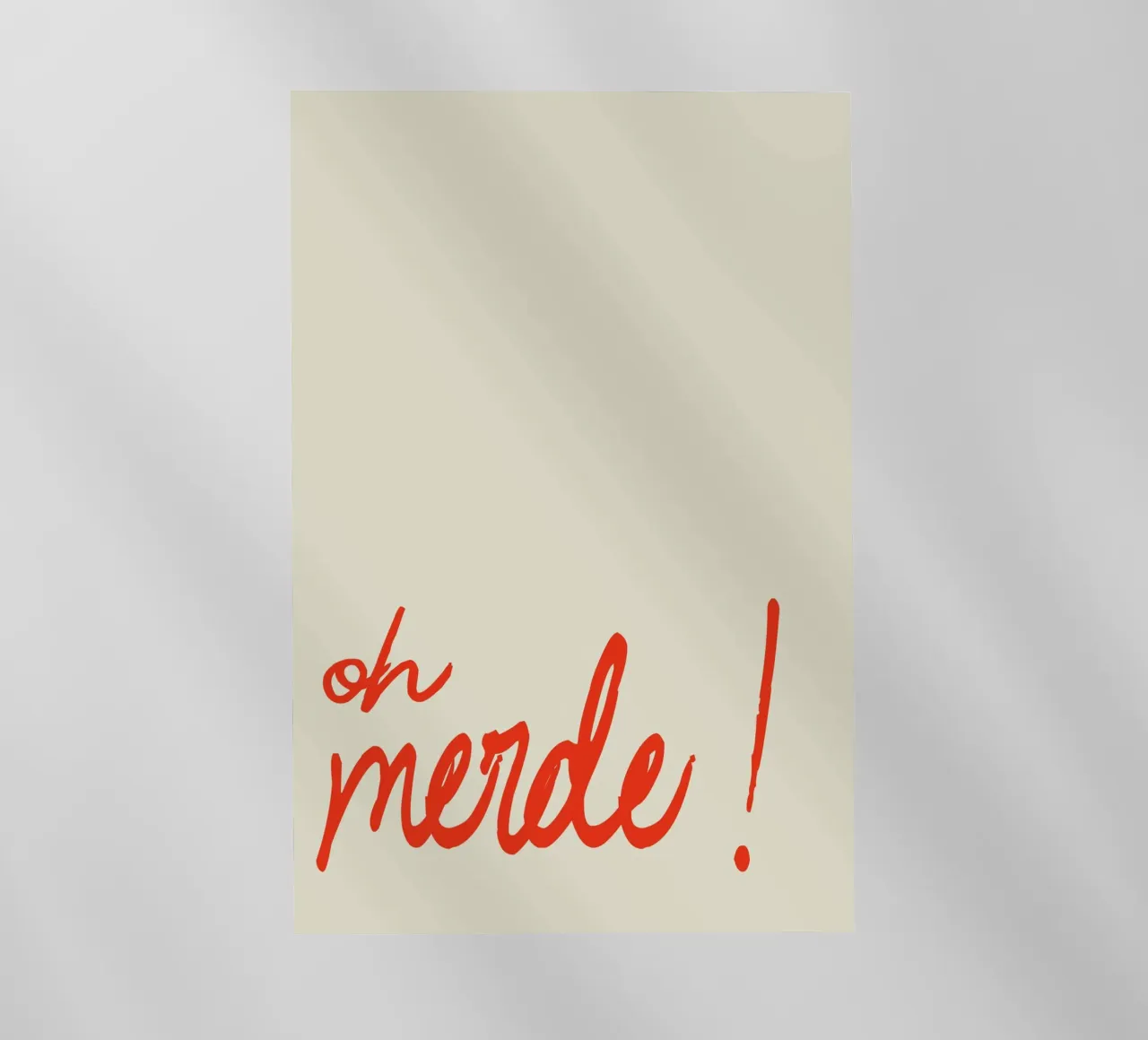 Oh Merde! pellicola backlit da Attaboy Dsgn