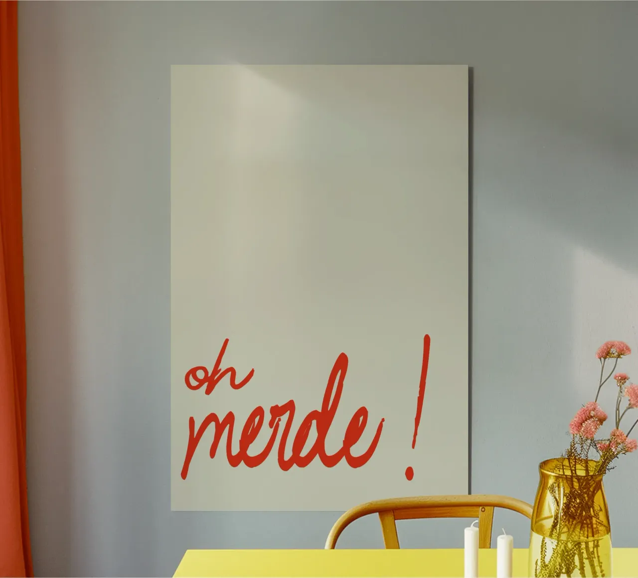 Oh Merde! alluminio dibond da Attaboy Dsgn