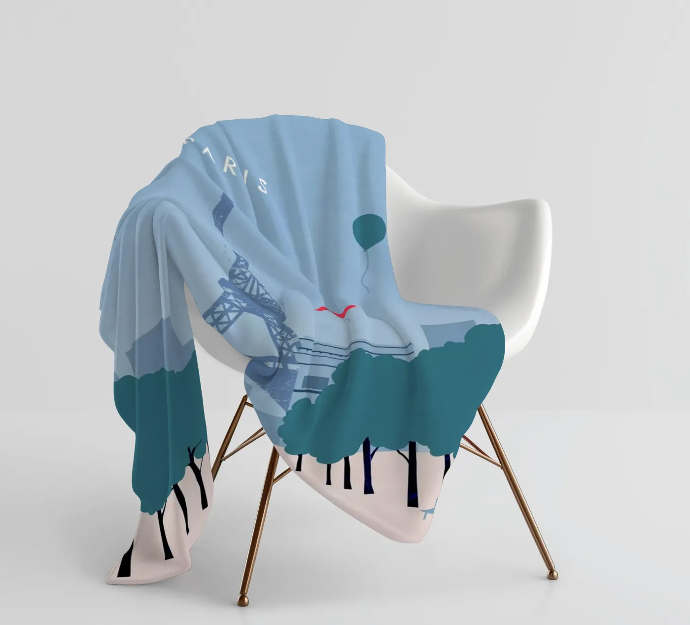 Paris Fleecedecke von Katinka Reinke