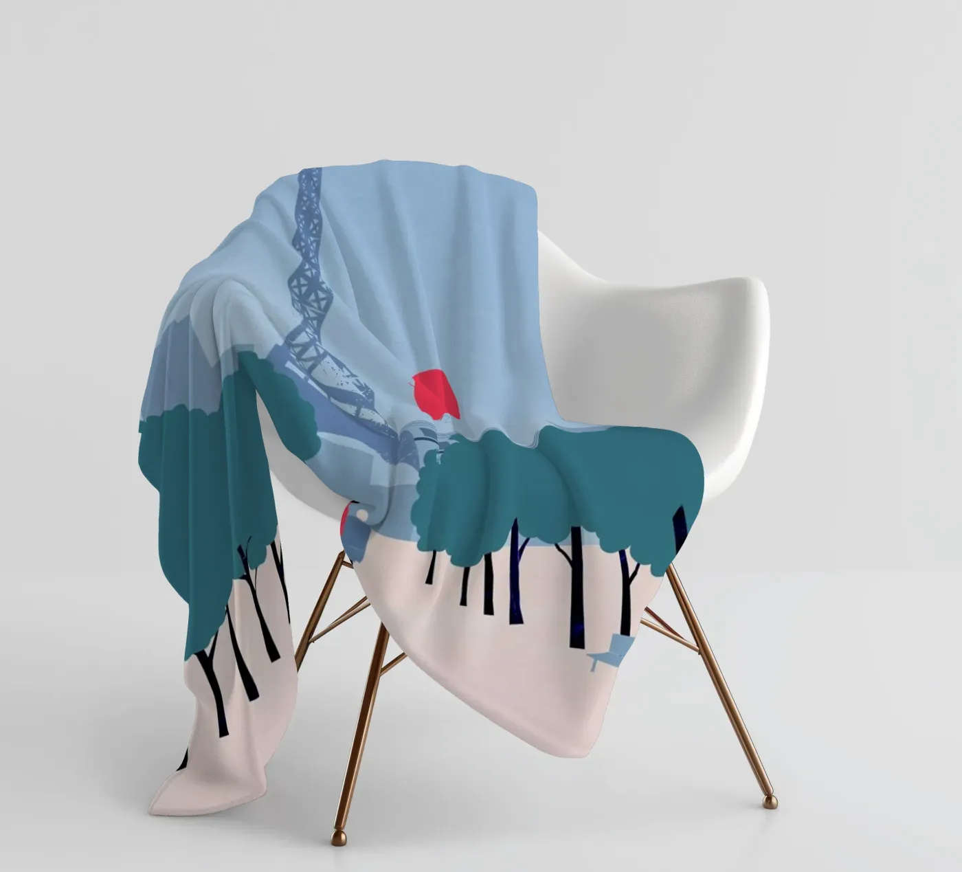 Paris Fleecedecke von Katinka Reinke