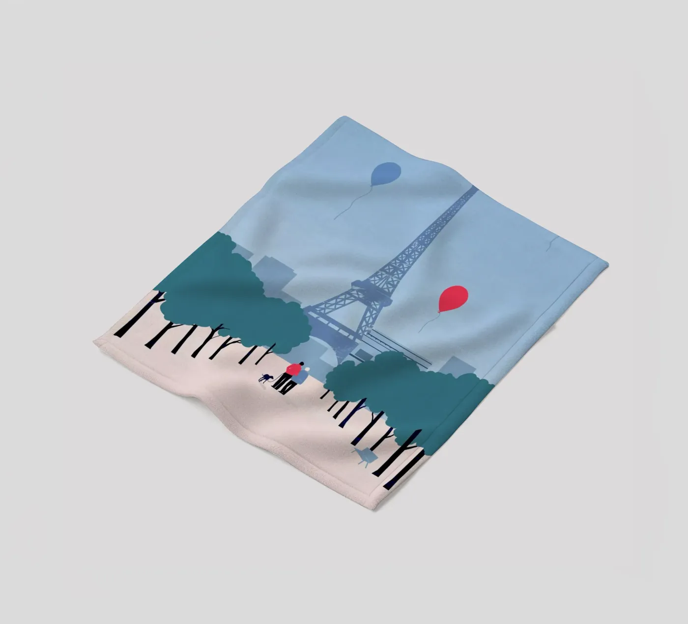 Paris Fleecedecke von Katinka Reinke