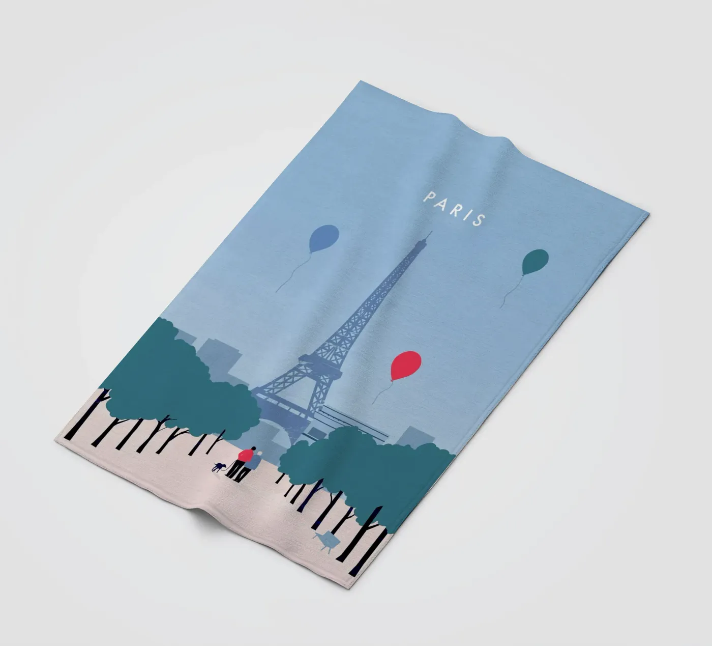 Paris Fleecedecke von Katinka Reinke