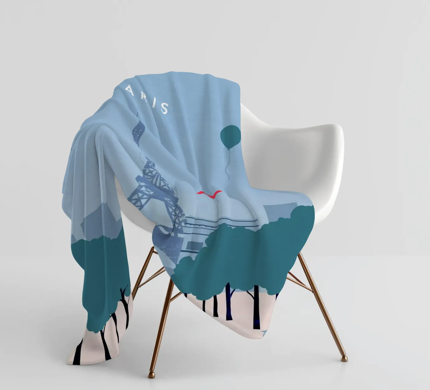 Paris Fleecedecke von Katinka Reinke