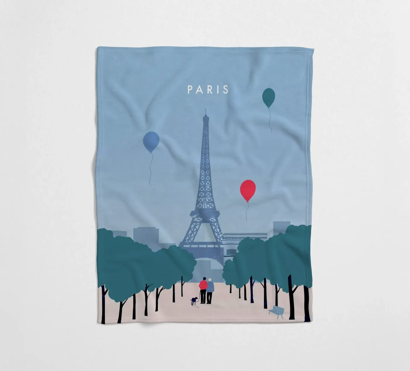 Paris Fleecedecke von Katinka Reinke