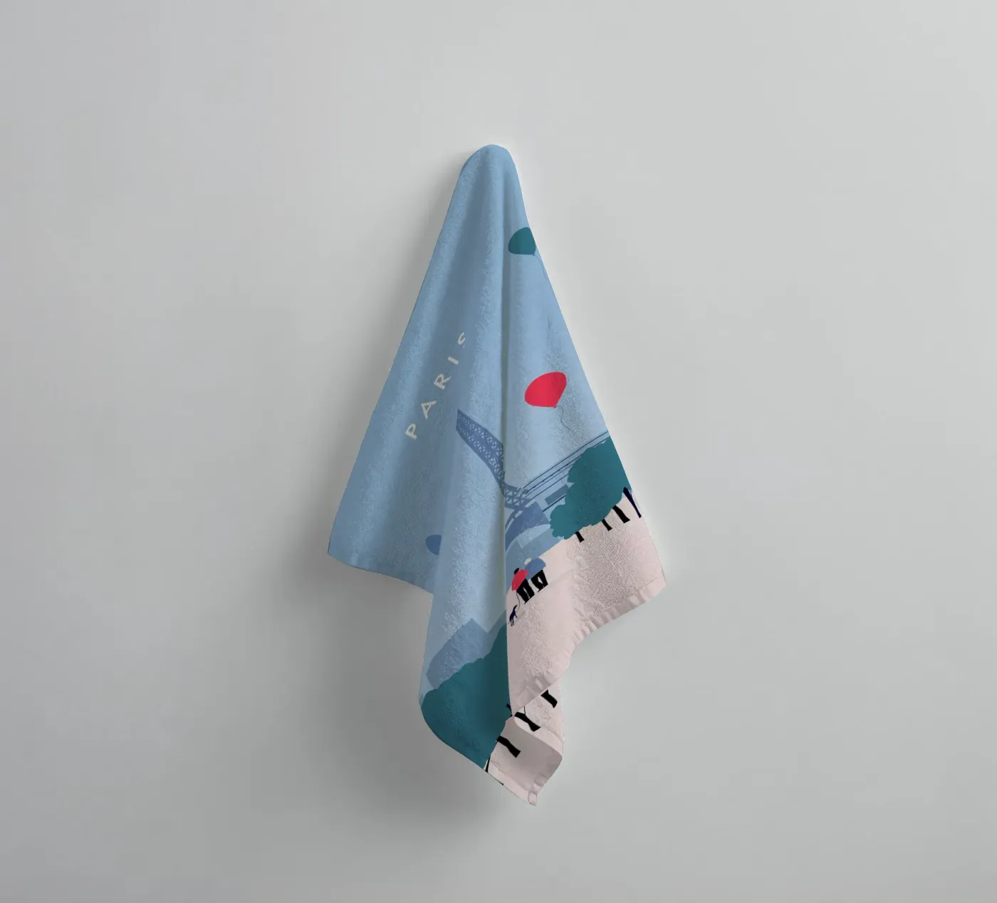 Paris towel by Katinka Reinke