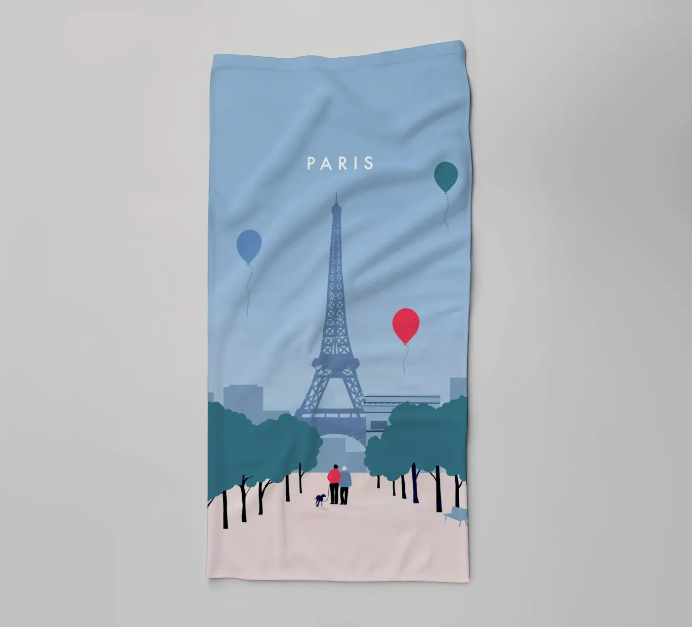 Paris towel by Katinka Reinke