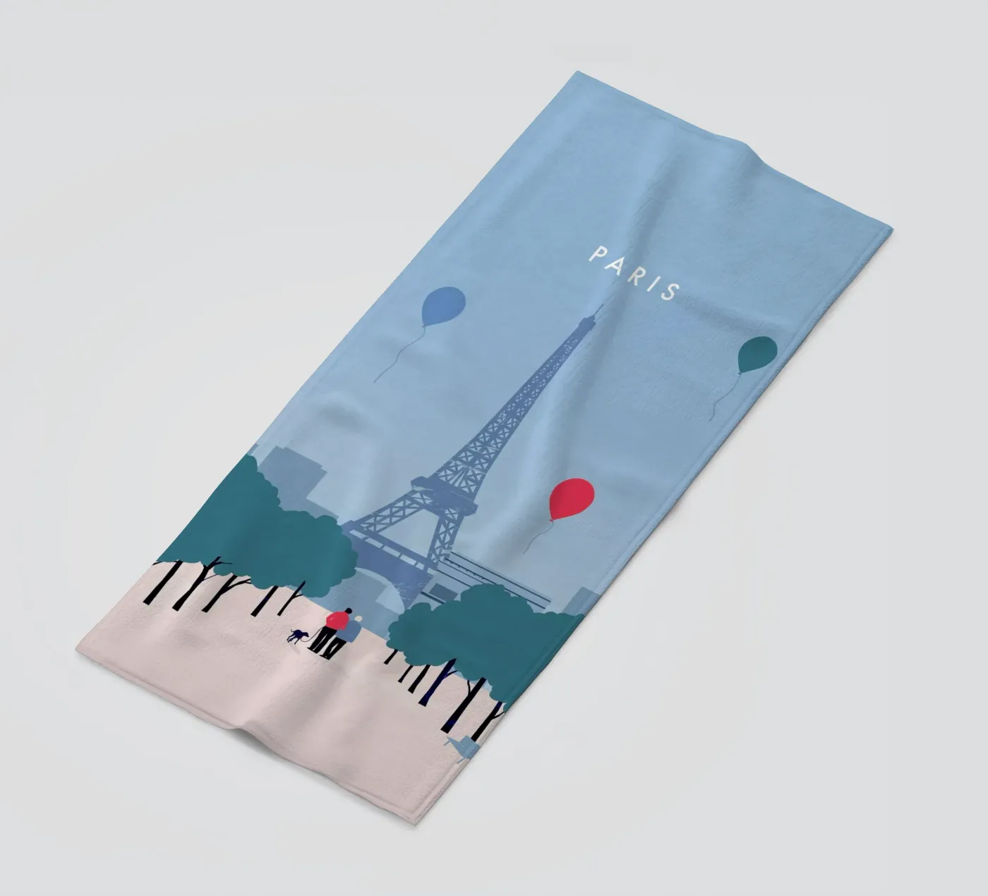 Parijs strandhanddoek van Katinka Reinke