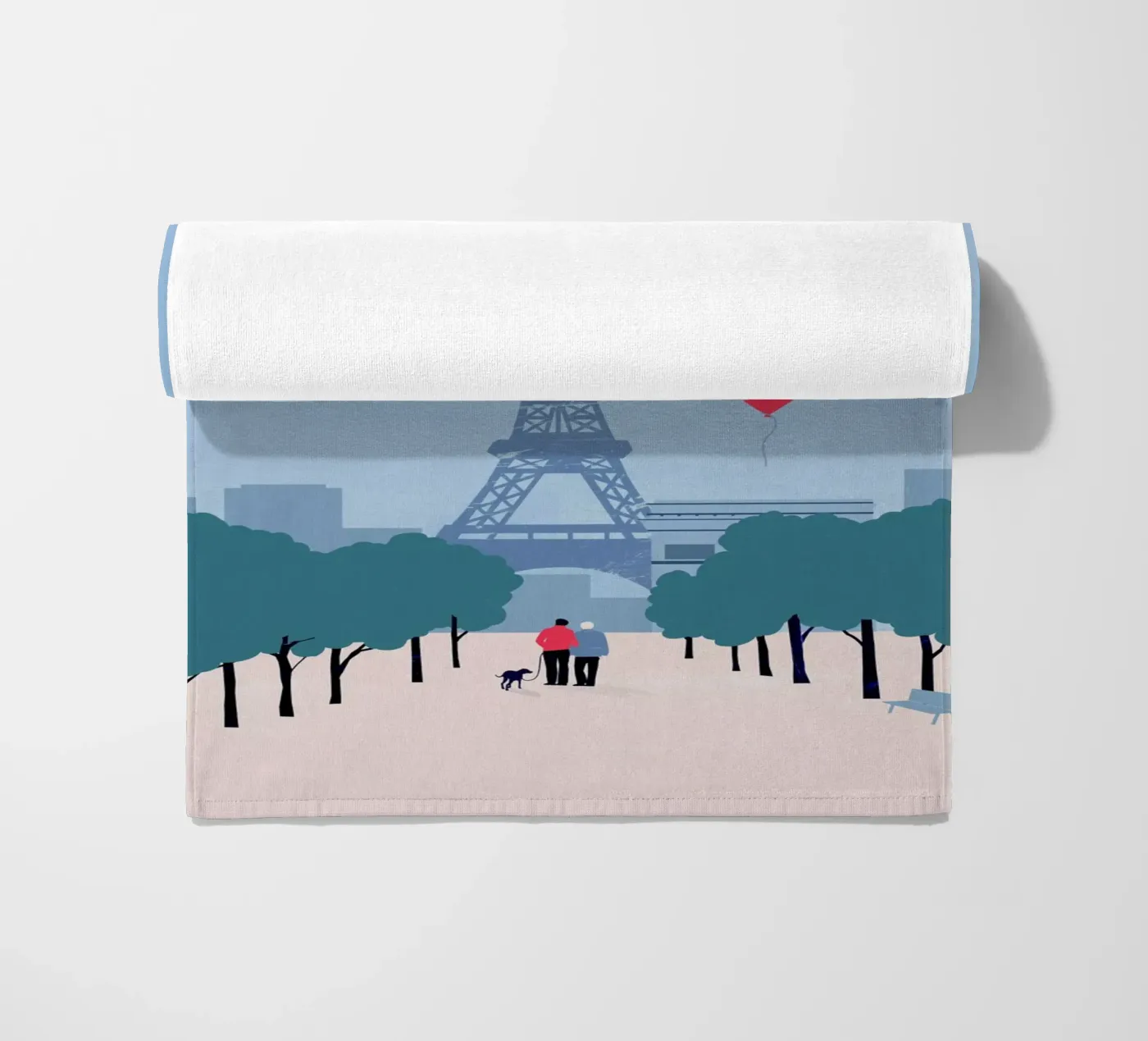 Parijs strandhanddoek van Katinka Reinke