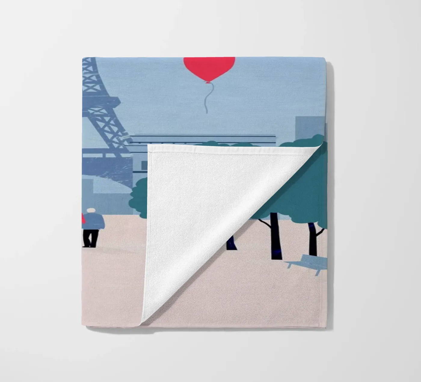 Parijs strandhanddoek van Katinka Reinke