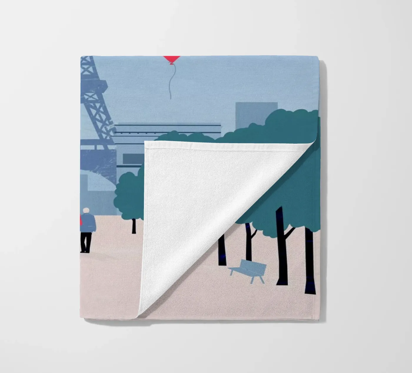 Parijs strandhanddoek van Katinka Reinke