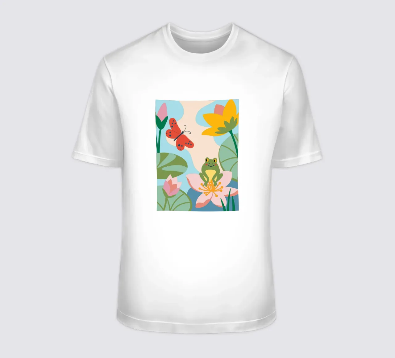 Rana e farfalla t-shirt da CUTE ANIMALS