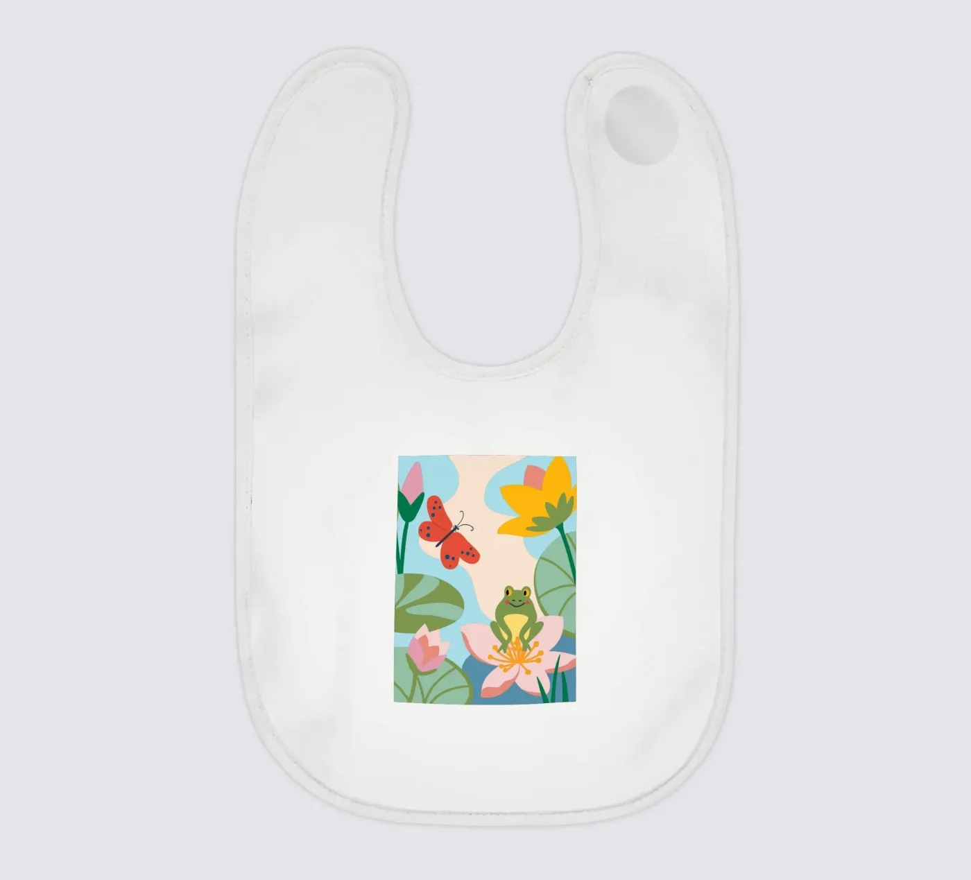 Grenouille et papillon bavoir de CUTE ANIMALS