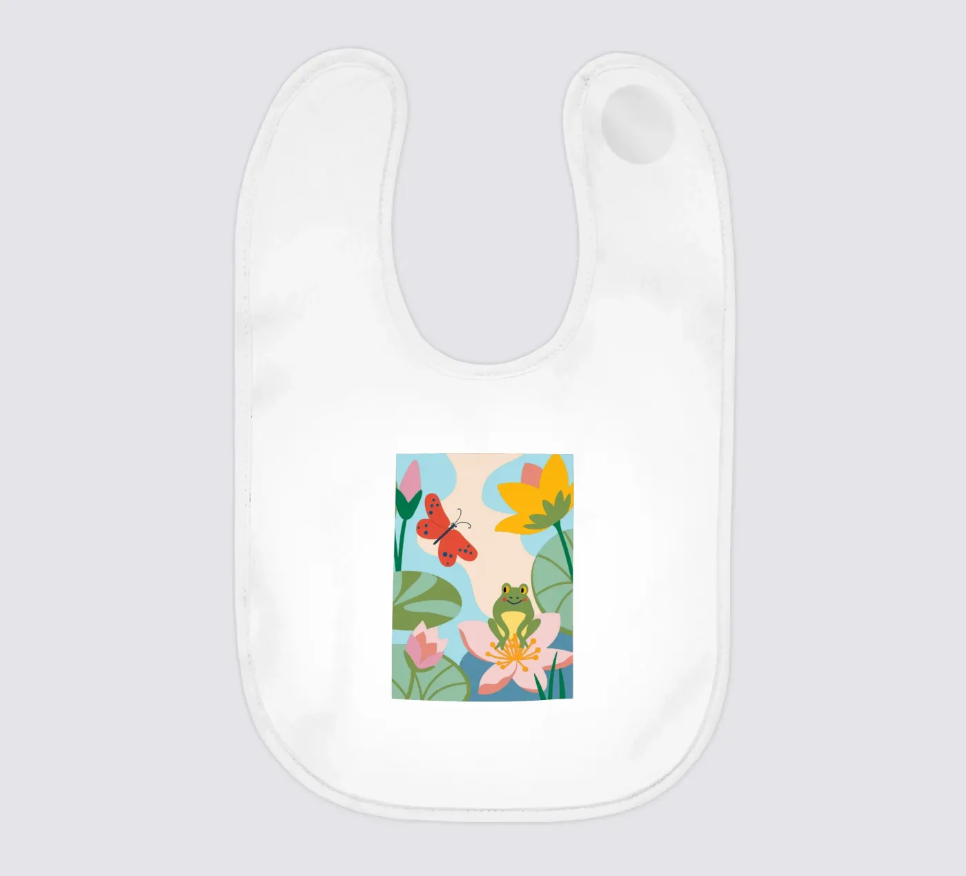 Grenouille et papillon bavoir de CUTE ANIMALS