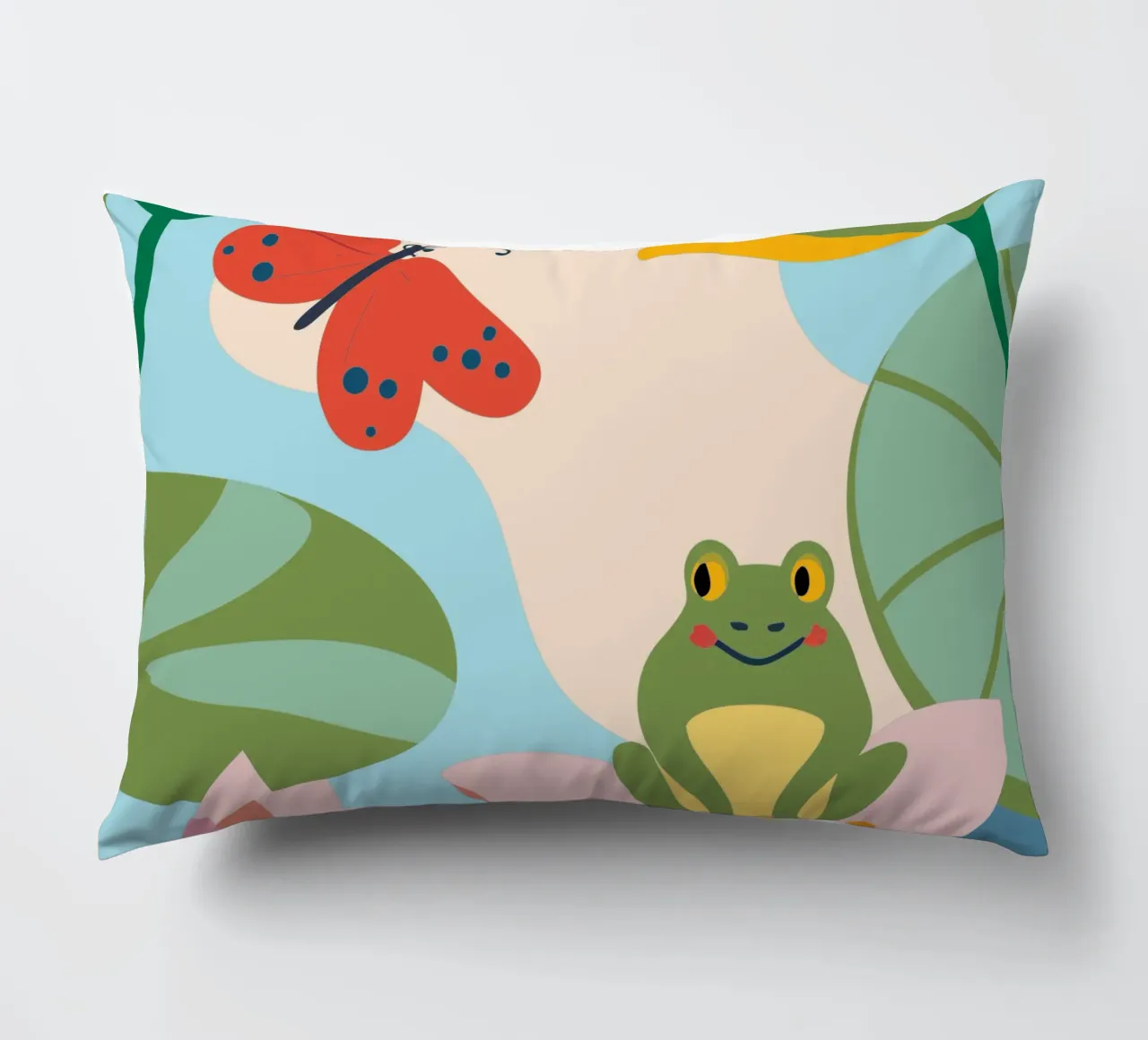 Rana e farfalla cuscino da CUTE ANIMALS