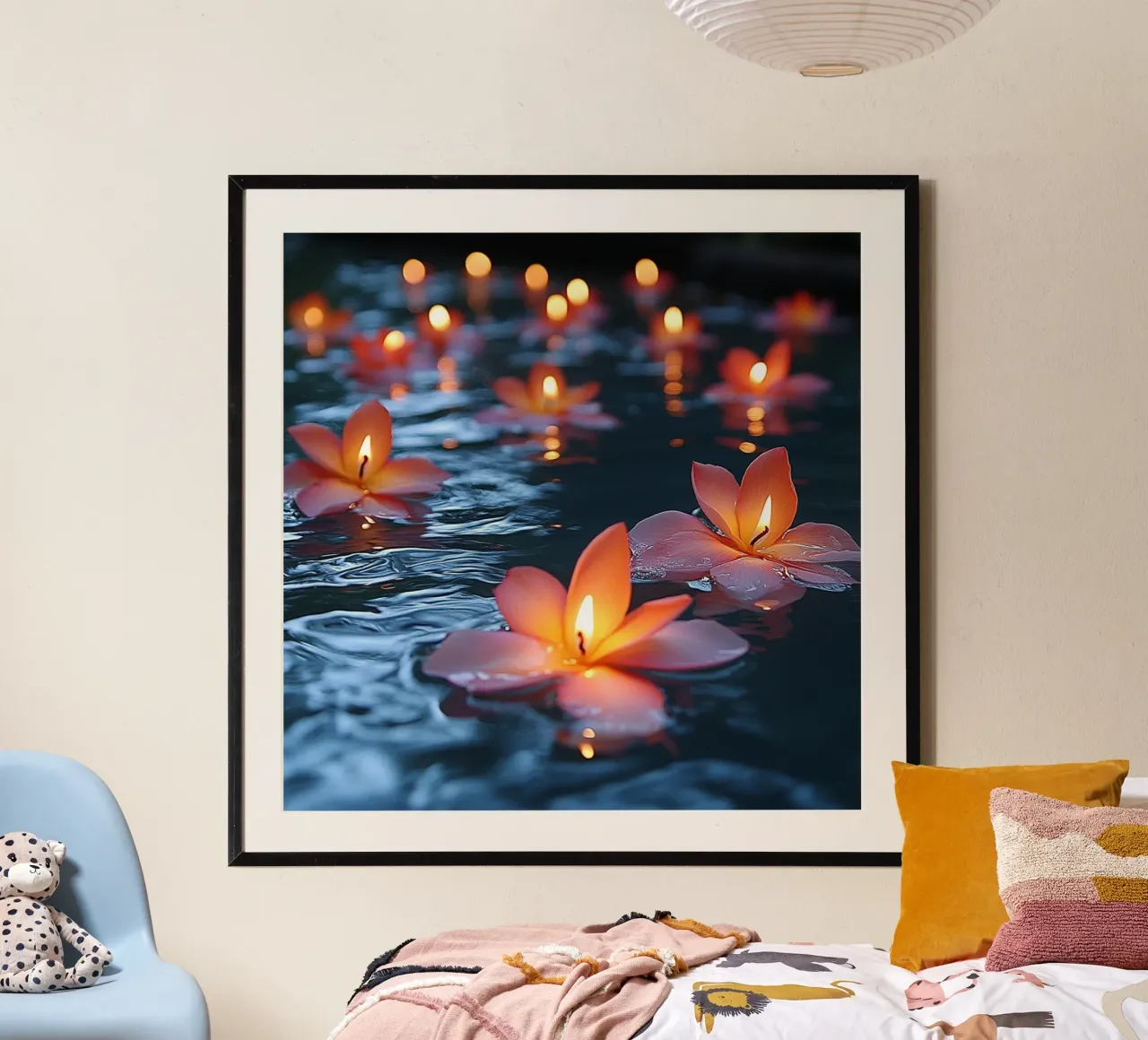 Bali Serenity Rituals poster con telaio in plastica da Wanderlust Vibes