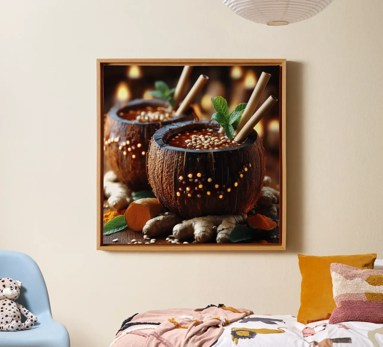 Bali Serenity Rituals tela con Cornice a cassetta da Wanderlust Vibes