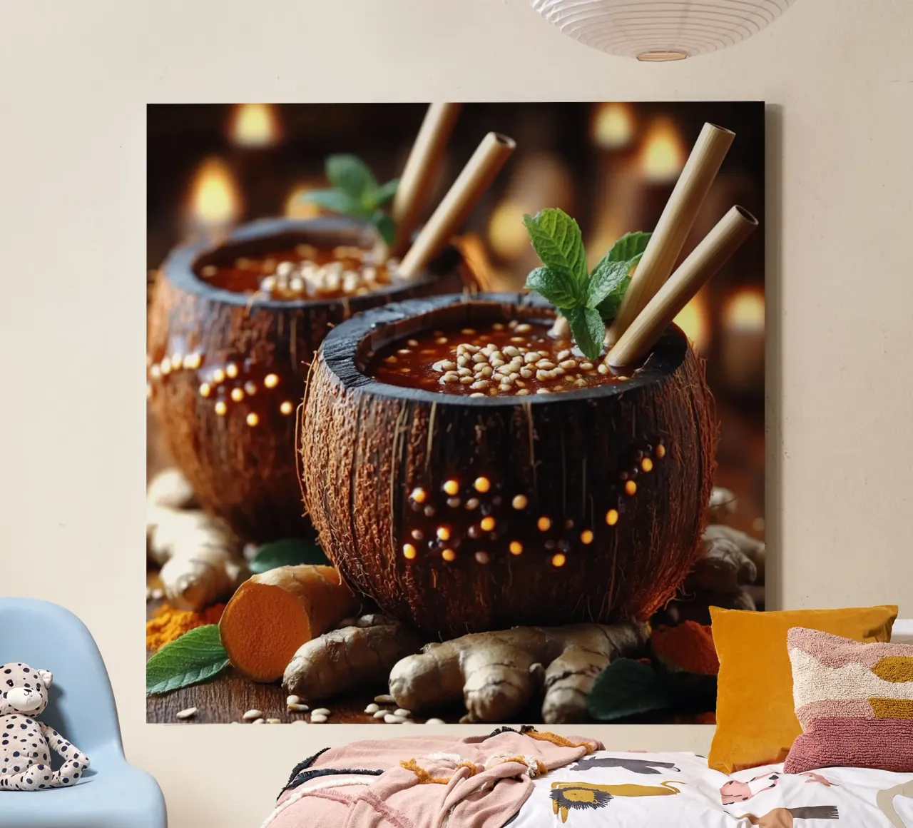 Bali Serenity Rituals tela con Cornice a cassetta da Wanderlust Vibes