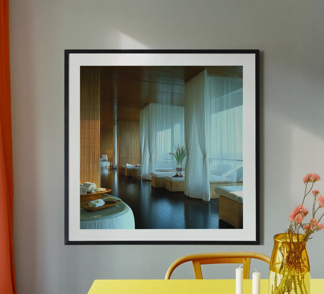 Bali Serenity Rituals poster con telaio in legno da Wanderlust Vibes