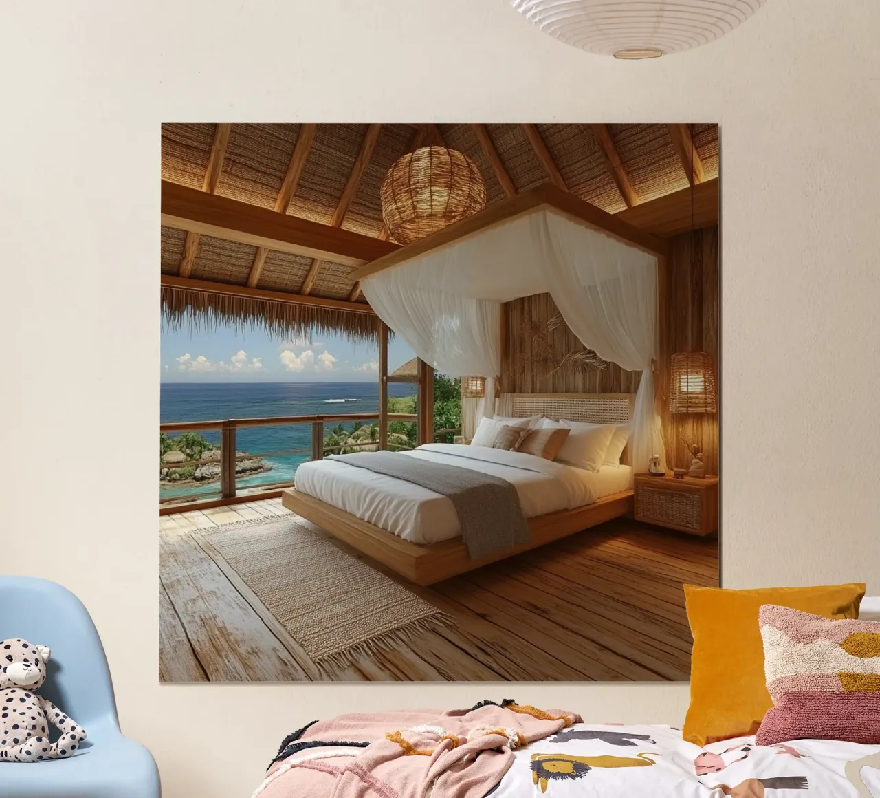 Bali Serenity Rituals poster con telaio in legno da Wanderlust Vibes