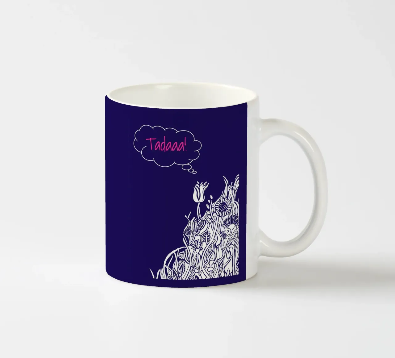 Tadaaa! Pensiero floreale. tazza in ceramica da PaperLine Art