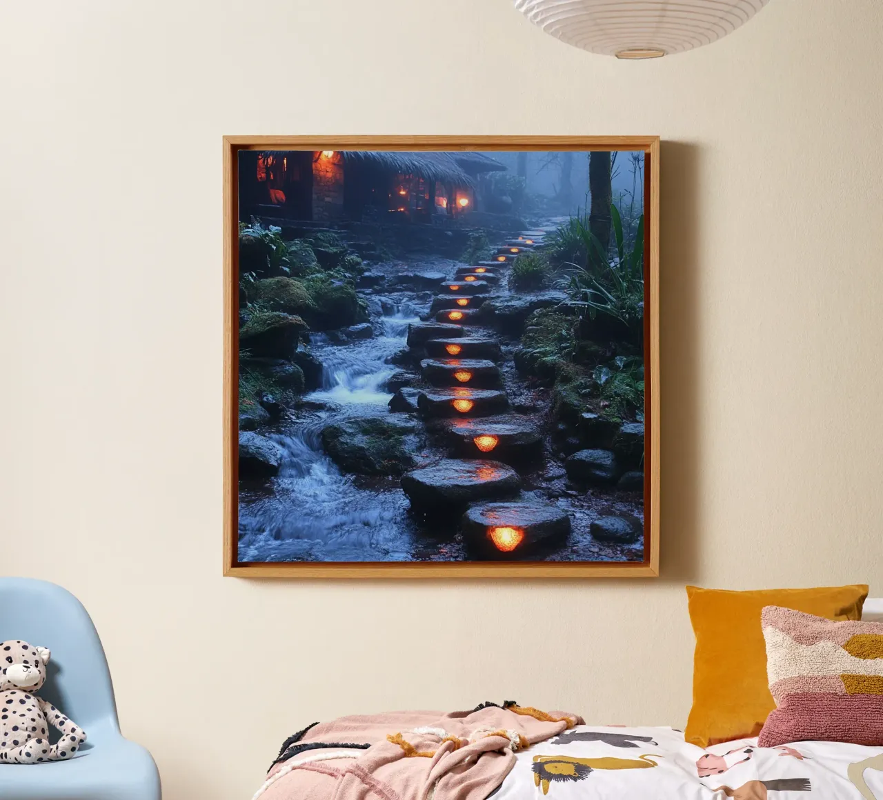 Bali Serenity Rituals tela con Cornice a cassetta da Wanderlust Vibes