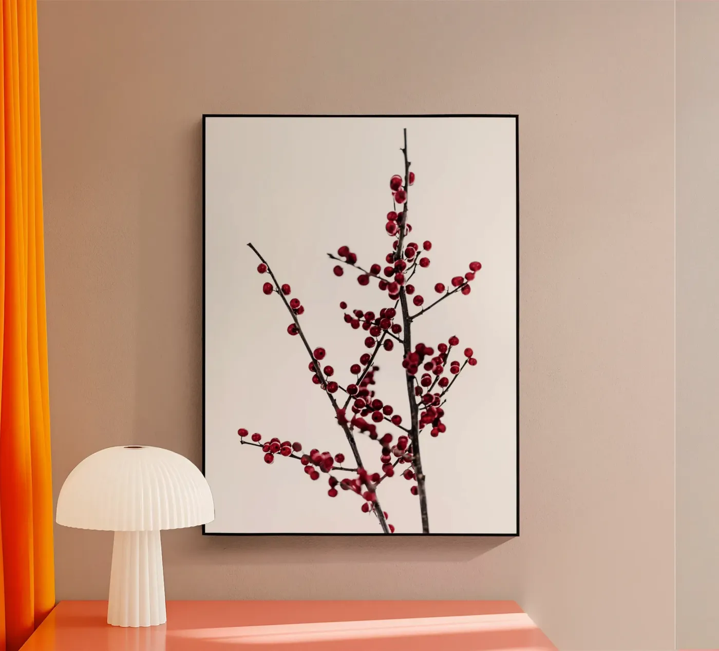 Red Berries 2 acryl van Mareike Böhmer Photography