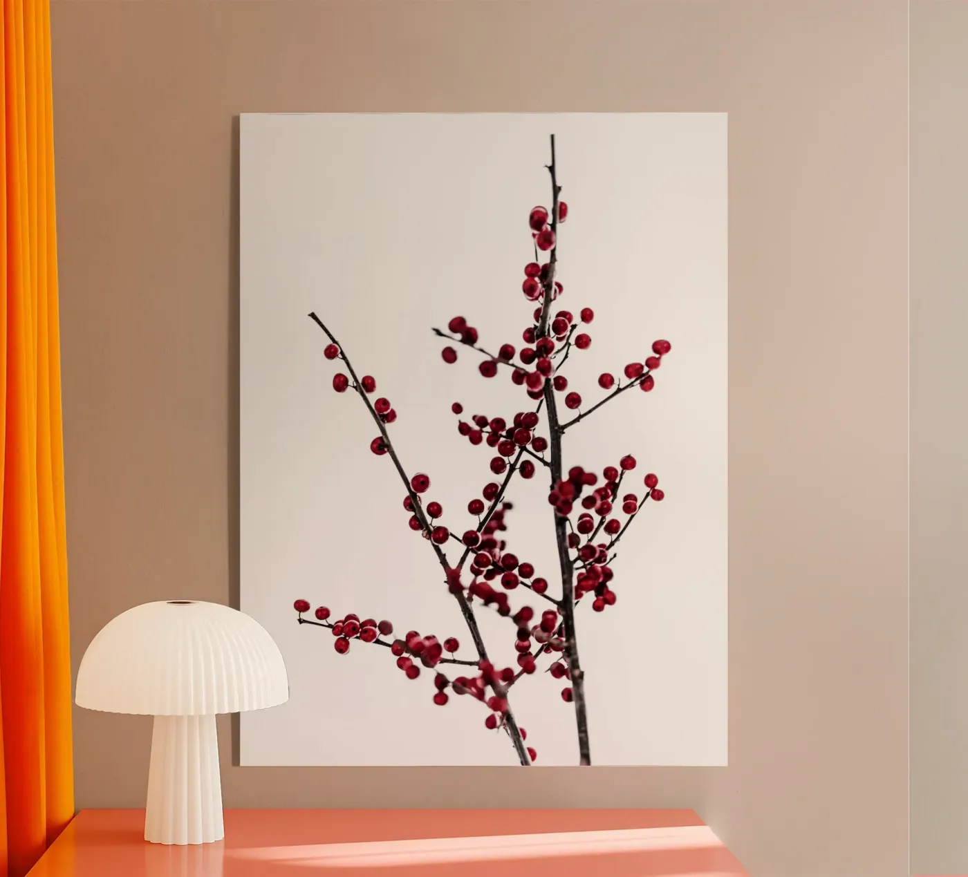 Red Berries 2 acryl van Mareike Böhmer Photography