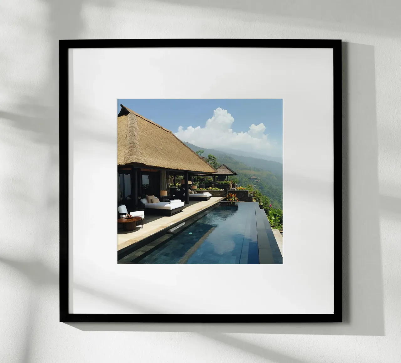 Bali Serenity Rituals poster con telaio in alluminio da Wanderlust Vibes