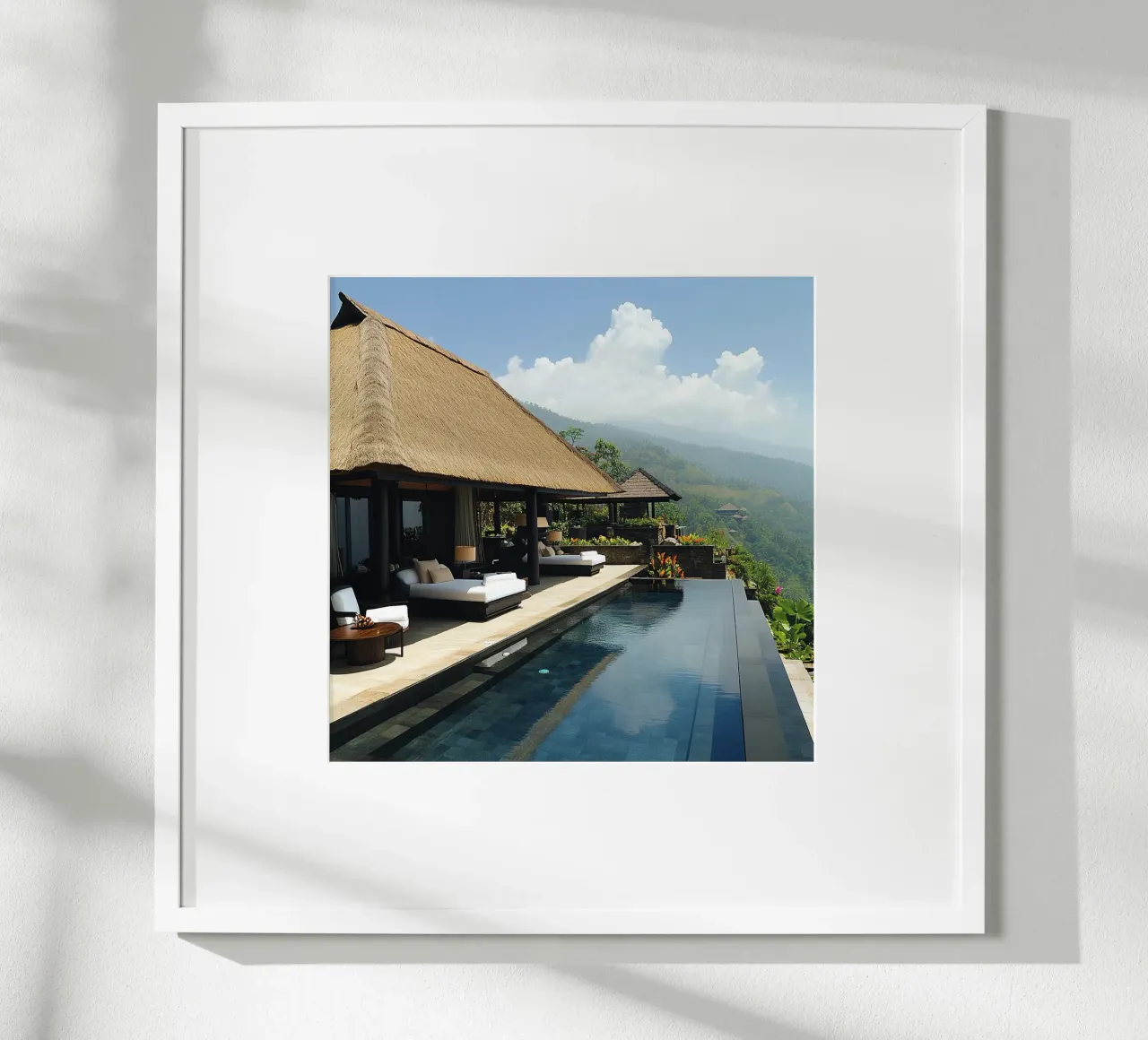 Bali Serenity Rituals poster con telaio in alluminio da Wanderlust Vibes