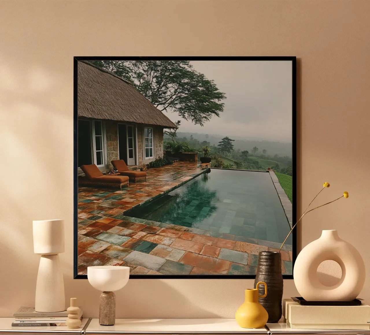 Bali Serenity Rituals poster con telaio in plastica da Wanderlust Vibes