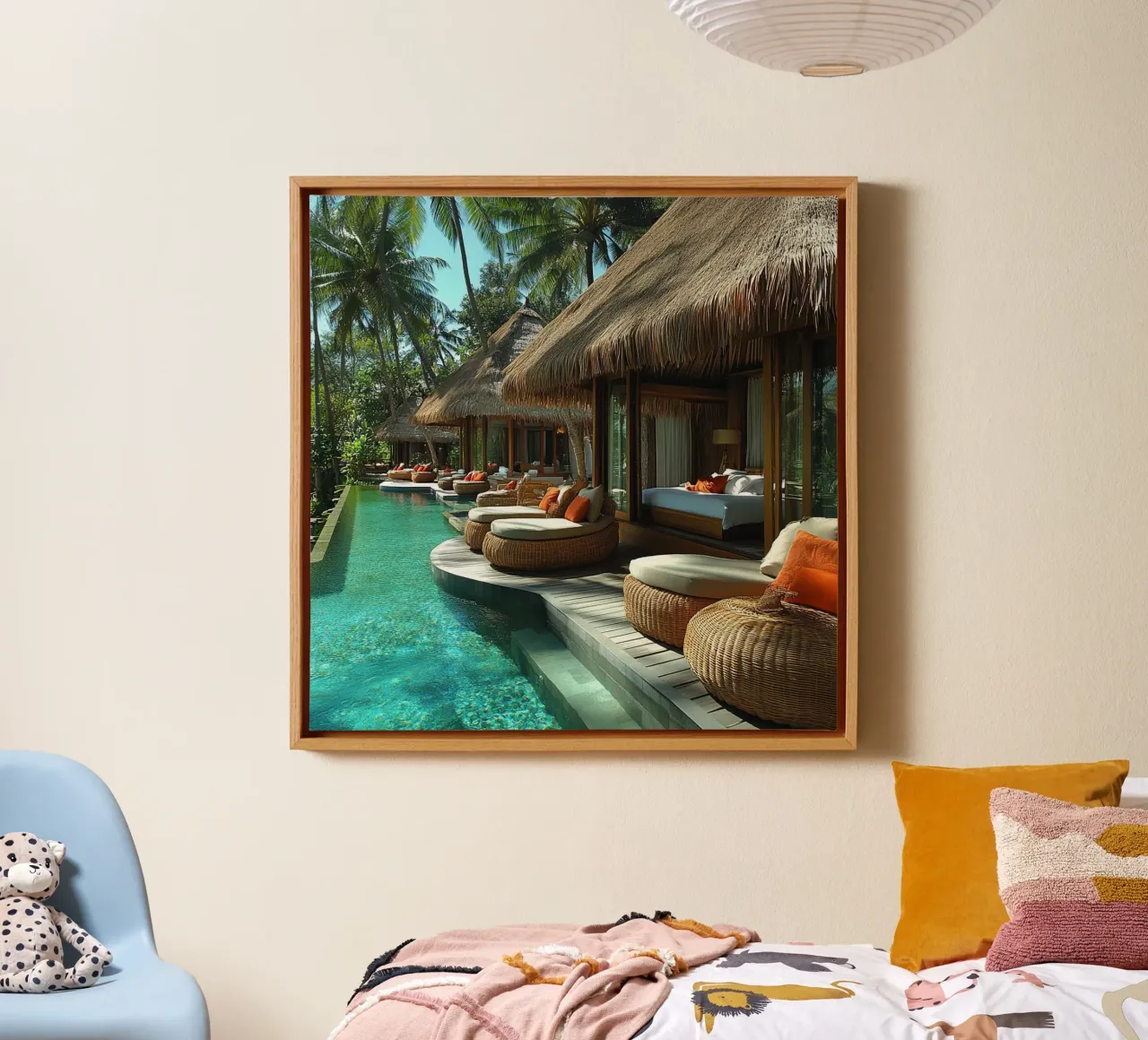 Bali Serenity Rituals tela con Cornice a cassetta da Wanderlust Vibes