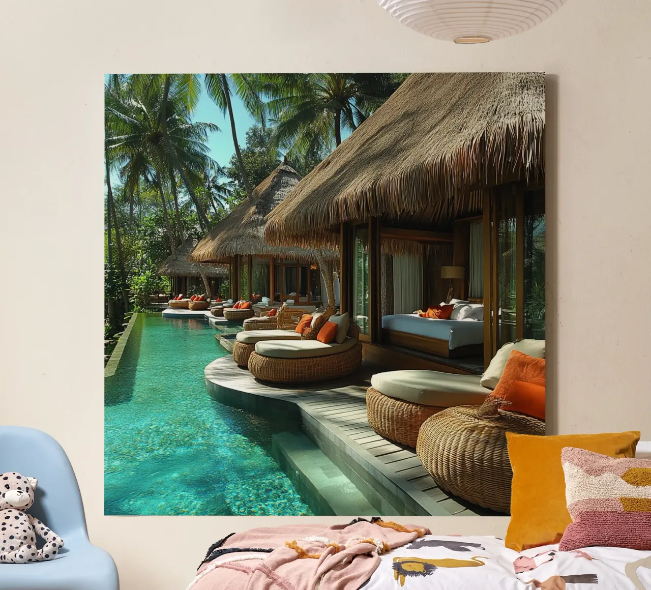 Bali Serenity Rituals tela con Cornice a cassetta da Wanderlust Vibes